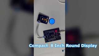 شاشة TFT دائرية مقاس 1.28 بوصة مقاس 240 × 240 بوصة من Polcd