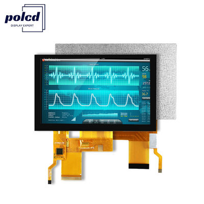 800x480 دقة LCD Tft شاشة العرض Rgb اللون St7262 شاشة لمسة سعة