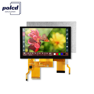 5 بوصة Ips Tft شاشة LCD شاشة ناقلة 24 بت واجهة RGB 800 * 480 عرض