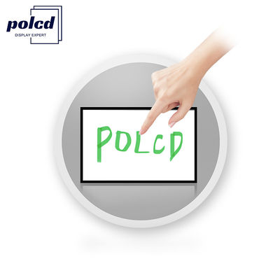 Polcd 8 بوصة متعدد اللمسات المرآة الزجاجي العرض الصناعي مخصصة سعة LCD شاشة لمسة لوحة