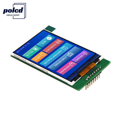 شاشة LCD Polcd 4 Wire SPI Tft LCD 2.4 بوصة 240X320 شاشة LCD لمس مع لوحة PCB