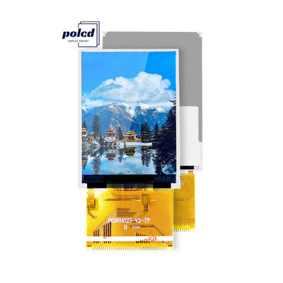 شاشة Polcd RoHS 2.8 بوصة عالية الدقة TFT 8080 MCU 16 بت شاشة TFT Lcd