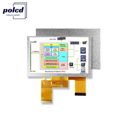 Polcd 800x480 5 بوصة شكل مربع شاشة LCD IPS عرض زاوية شاشة LCD 40pin ST7262 محرك TFT الوحدة