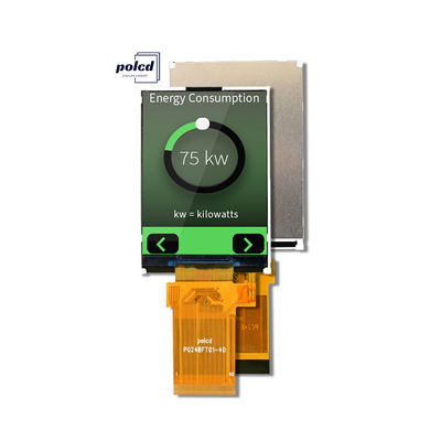 Polcd شاشة LCD ملونة كاملة عاكسة 2.4 بوصة TFT SPI MCU 20 دبوس Qvga 240x320 TFT