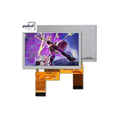 Polcd 5 بوصة TFT LCD 800x480 500nits الوضوح RGB 24bit الواجهة وحدة شاشة IPS