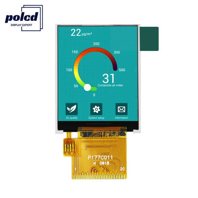 Polcd 1.77 Inch Tft 128 * 160 Color 262K Rgb Lcd Display أسود عادي