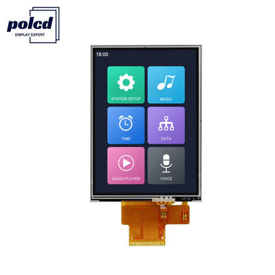Polcd 240X320 2.8 بوصة Tft Touch Shield RoHS TFT شاشة تعمل باللمس المقاومة