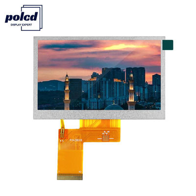 Polcd 24 بت RGB Lcd 4.3 بوصة 800x480 شاشة TFT LCD 53.86mm الصناعية