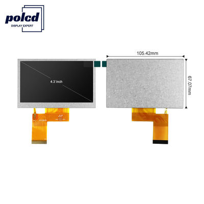 Polcd ST7262E43 4.3 بوصة تعمل باللمس بالسعة 40 دبوس Lcd 800x480 300 نت