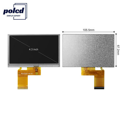 شاشة LCD 4.3 بوصة 480x272 Tft شاشة عرض RGB 24 بت تعمل باللمس شاشة عرض LCD