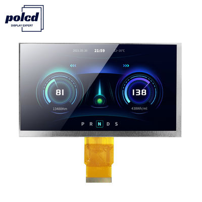Polcd ISO9001 300 Nits 7 بوصة تعمل باللمس Tft Lcd RGB 24 بت 800x480 شاشة LCD